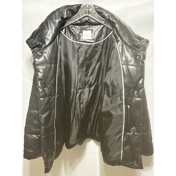 DKNY Womens XXL Black Mock Neck - 2 F Warm Factor Puffer Jacket - Picture 10 of 12